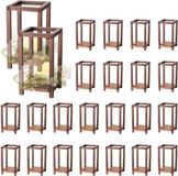 VEVOR 24x Lantaarns en bois, supports de bougies à LED