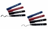 Connect Q-CONNECT Permanente marker, ronde punt, rood, 10 stuks