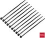 TRU COMPONENTS Serre-câble 150 mm 3.6 mm Noir 100 pièce(s)