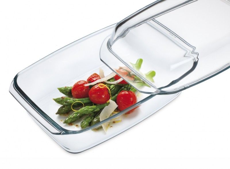 Bohemia 021 002 003 Eetschalen Rechthoek Glas Transparant 20,30 cm