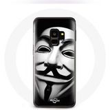 Maniacase Etui voor Samsung Galaxy S9 Wij zijn legioen anoniem masker