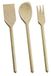 Excelsa Echt Hout September Lepel met Vork en Spade, 30 cm, Bruin