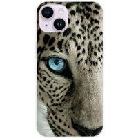 1001 coques Apple iPhone 15 Oeil de leopard bedrukt siliconen hoesje