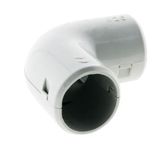 Zenitech - Set Van 2 IRL Beugels Ø25mm - Stevige Bevestiging Voor Kabels En Mouwen - Duurzaam Stijf PVC - Snelle En Eenvoudige Installatie - Grijs - Ø25mm