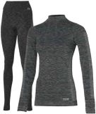 Heatkeeper Thermoset - Dames - Premium - Thermoshirt + legging - Zwart - Maat L