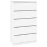 vidaXL Ladekast - 60x36x103 cm - Bewerkt Hout - Wit