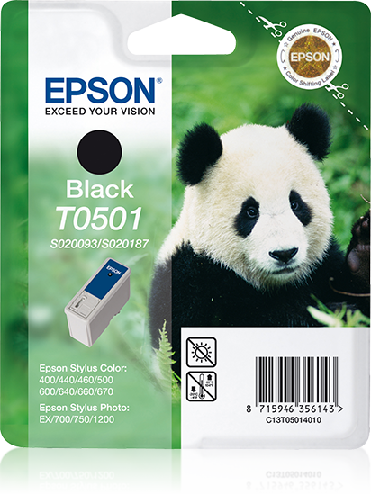 Epson T0501 Black Ink Cartridge - 15ml - C13T05014010