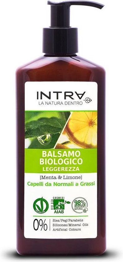 Intra Mint & Lemon Organic Conditioner Purifying Vrouwen Niet-professionele haarconditioner 250 ml