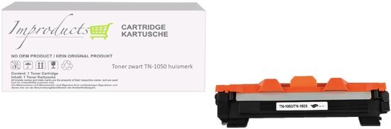 Improducts Â® Huismerk Toner Alternatief Brother TN1050 / TN-1050 1050 zwart hoge inhoud nieuw