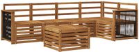 vidaXL - Buiten - bank - set - 5 - st - Naturel - Massief - Acacia - Hout
