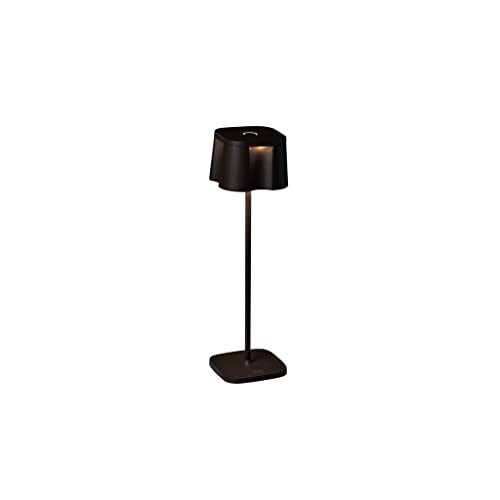 KONSTSMIDE Tafellamp Nice | zwart | Indoor/Outdoor | USB Tafellamp | Aluminium | 2 lichtkleuren | 3 lichtmodi | Batterijduur tot 20 uur | 7818-750