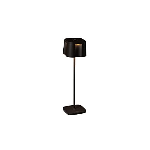 KONSTSMIDE Tafellamp Nice - Zwart - Indoor/Outdoor - USB - Aluminium - 2 lichtkleuren - 3 lichtmodi - Batterijduur tot 20 uur - 7818-750