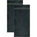 LIVARNO® Lot de 2 serviettes de toilette Premium, 50 x 100 cm (bleu foncé)