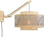GOOD&MOJO Wandlamp Bhutan - Bamboe/Zwart