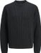 JACK&JONES JJEDOVER KNIT CREW NECK SN Heren Gebreide truien Zwart XS