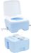 vidaXL Campingtoilet Blauw 41,5 x 36,5 x 42 cm