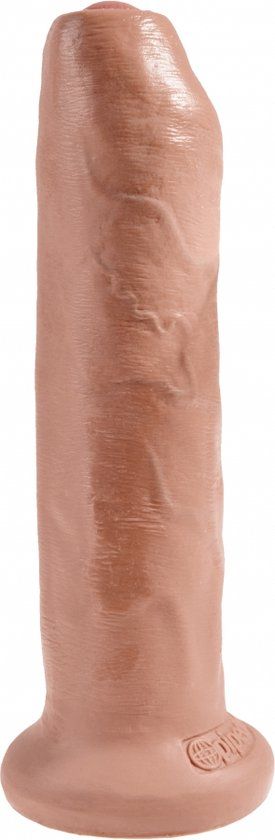 King Cock Dildo Cock Uncut 7" - Tan