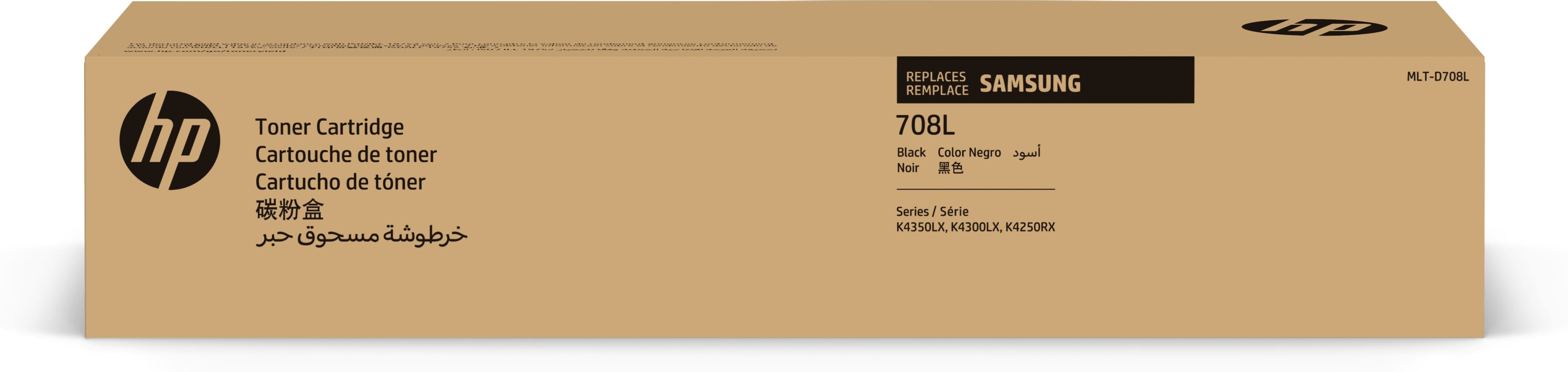 HP Samsung MLT-D708L zwarte tonercartridge met een hoge capaciteit