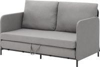 en.casa Slaapbank 2-zitsbank 78x125x67 cm lichtgrijs