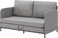 en.casa Slaapbank 2-zitsbank 78x125x67 cm lichtgrijs