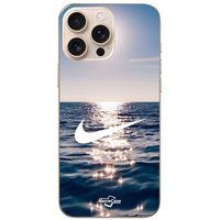 Nike Beschermhoes iPhone 16 Pro Max logo blanc mer soleil Maniacase