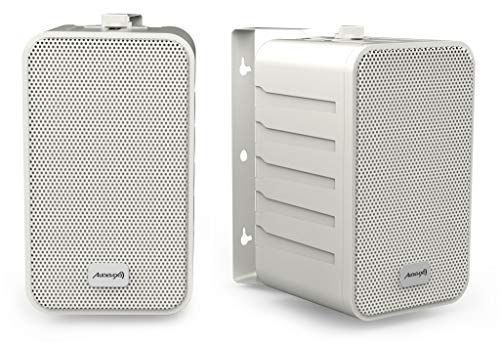 Audibax Picolo PR-42 - Hifi Boekenplankluidsprekers - 100W - Wit - Paar