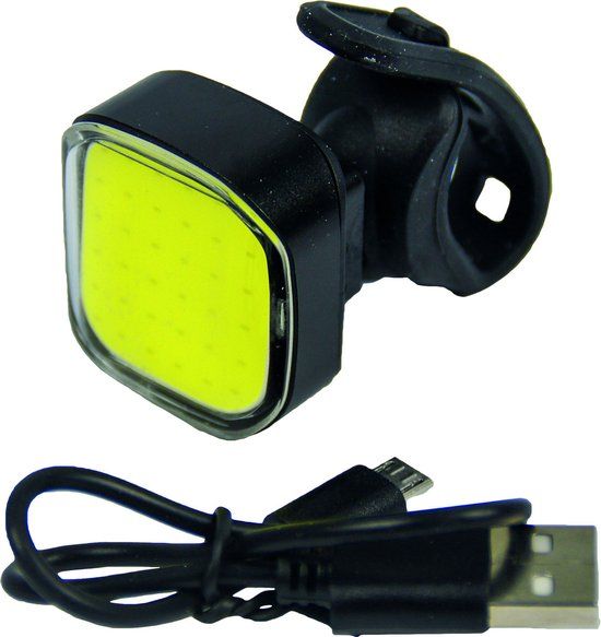 Urban Proof High Power LED Fiets Koplamp - USB Oplaadbaar - Zwart/Geel