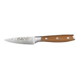 Rockingham Forge Ashwood 9 cm schilmes – ultrascherp lemmet van Duits roestvrij staal – professionele chef-kok met antiaanbaklaag en gehamerde afwerking – duurzaam handvat van massief natuurlijk hout