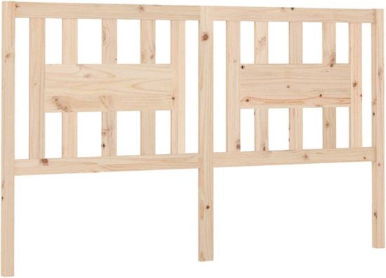 vidaXL Hoofdbord 166x4x100 cm massief grenenhout
