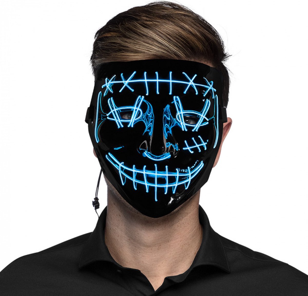 Boland Party Products Led-masker Killer blauw.