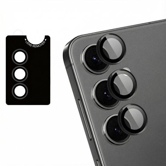 imoshion Camera Lens Protector - Geschikt voor Samsung Galaxy S25 - 2 Pack - Zwart