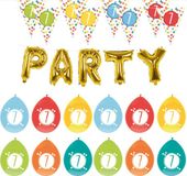 Haza Verjaardag 7 jaar feestartikelen pakket vlaggetjes/ballonnen