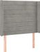 vidaXL Hoofdbord - Lichtgrijs - Fluweel - 83x16x118/128 cm