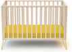 JURABABY Kinderbed ONLY Hout Wit en Geel 60 x 120 cm