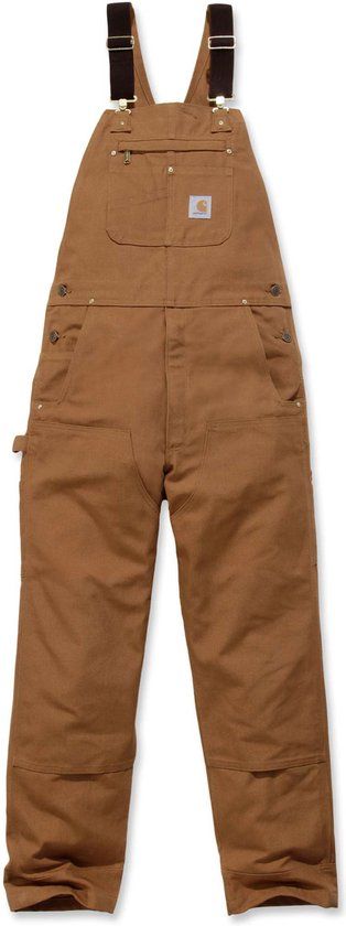 Carhartt Duck Bib Overall Heren Bruin W40/L32
