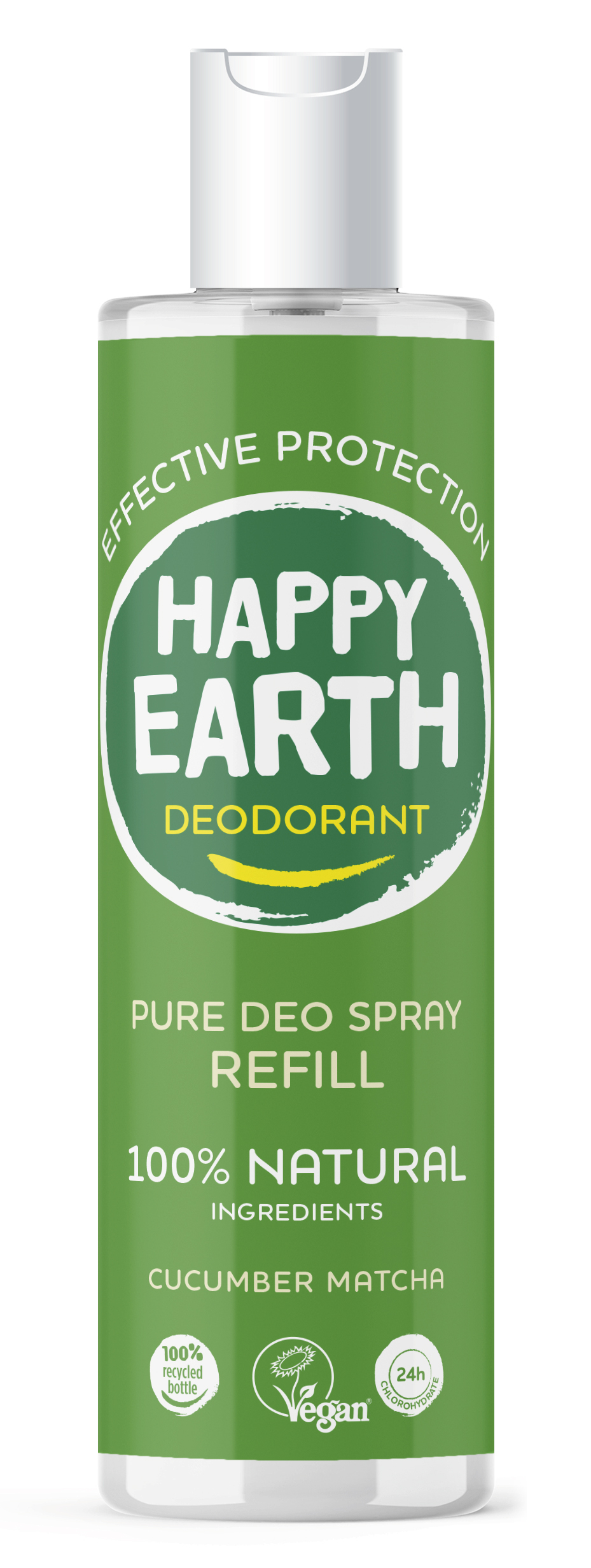 Happy Earth Pure Deo Spray Cucumber Matcha Navulling