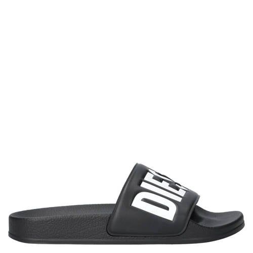 Diesel slippers zwart/wit