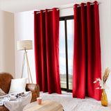 HomeMaison Isolerend en thermisch gordijn 140x240 cm Polyester Rood