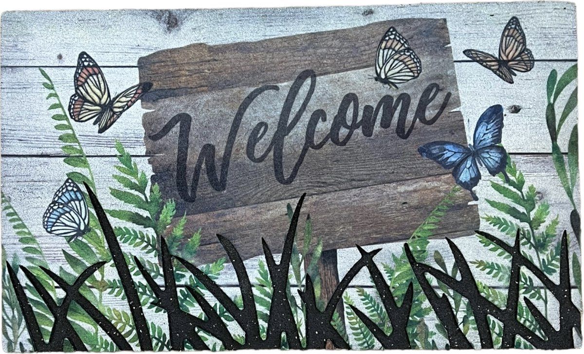 Hamat Eco Master Deurmat - 45 x 75 cm - Welcome - Rubber - Multi