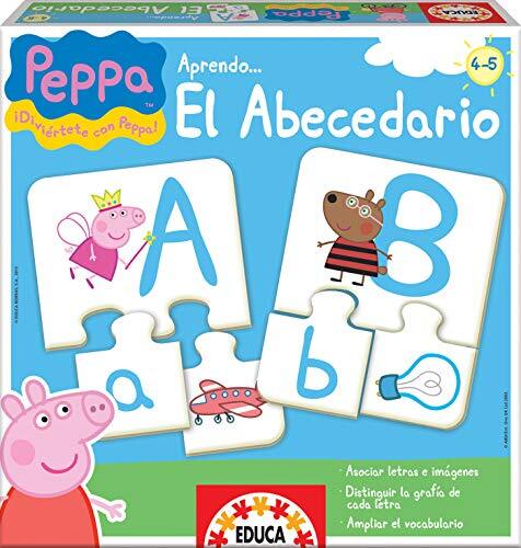 Educa Borras 15652 Peppa Pig puzzel voor het leren van het alfabet (in het Spaans)