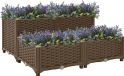 Maison Exclusive - Potager surélevé 80 x 80 x 38 cm en polypropylène
