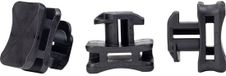 HellermannTyton ACFM8W6.2PT3-PA66/6HIRHS-BK Kabelbindervoetje Profielrail 151-03249 Hittebestendig, Stootbestendig Zwart
