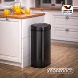 MONZANA Prullenbak - Automatisch Sensor 50L - Zwart