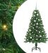 vidaXL Kunstkerstboom Groen 150 cm PVC en Staal en Kunststof
