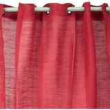Tribu - Rideau en jute et coton tomate 150x250