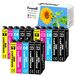 Solidchoice - Multipack 502XL Compatible pour Diverses Imprimantes Epson (15 Pièces)