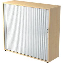 Hammerbacher Roldeurkast Matrix Zilver 120 x 40 x 110 cm