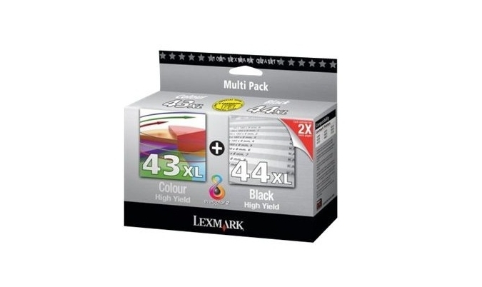 Lexmark Combopack nr. 43XL / 44XL inktcartridges duo pack / zwart