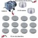Le Poisson Qui Jardine Set Aération Bassin De Jardin 12 Disques 10 Cm 25000-30000 Litres