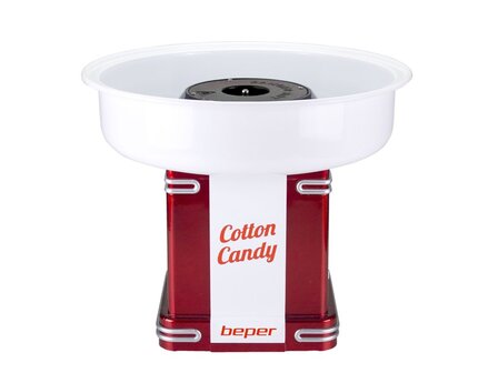 Beper 90.396Y Suikerspinmachine - Wit/Rood - 500W